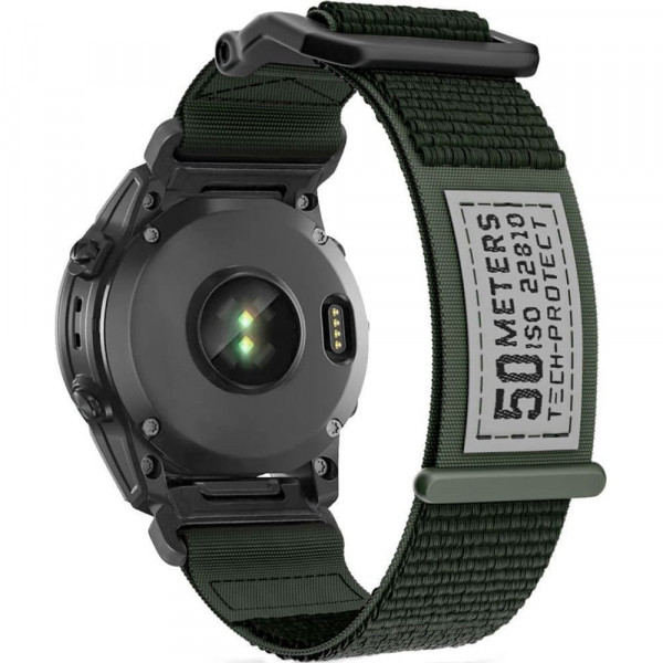  Ремінець Tech-Protect Scout для Garmin Fenix 5 | 6 | 6 Pro | 7 Military Green (9319456605518)